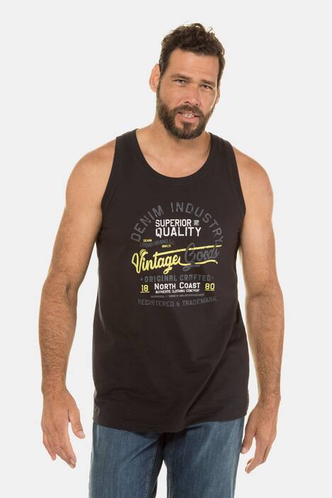 Tanktop, Vintage-Schrift, bis Gr 8XL