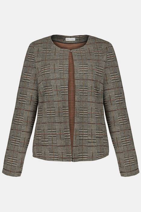 Blazer, Karo, Hahnentrittmuster, Zierband