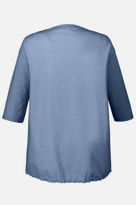 Shirt, Statement, oversized, 3/4-Ärmel