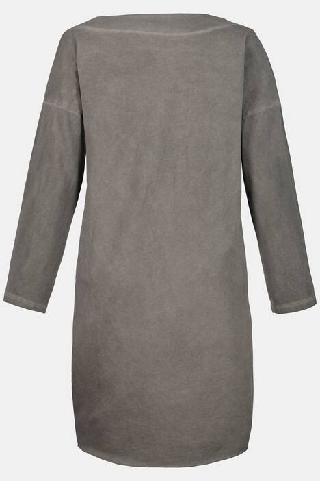Sweatkleid, seitlicher Stern, 3/4-Ärmel