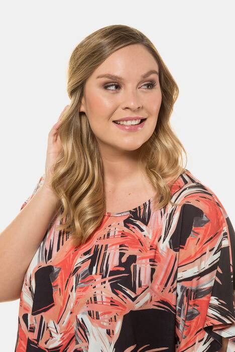 Kaftan, gemustert, extraweit, luftig-leicht