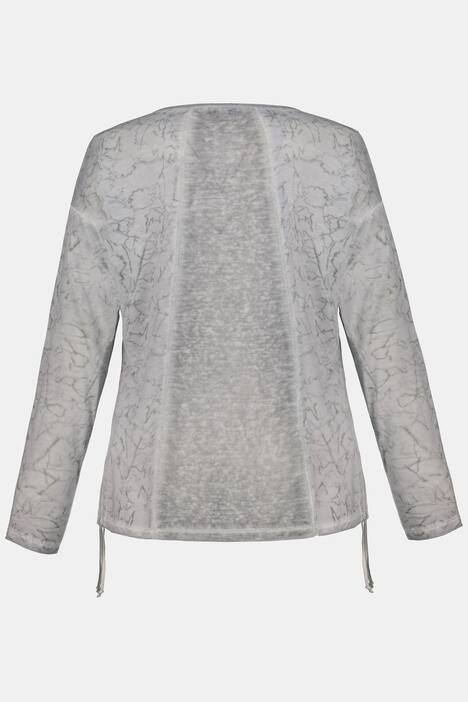 Shirt, Patchlook, Pailletten, Saumraffung, Ziernähte