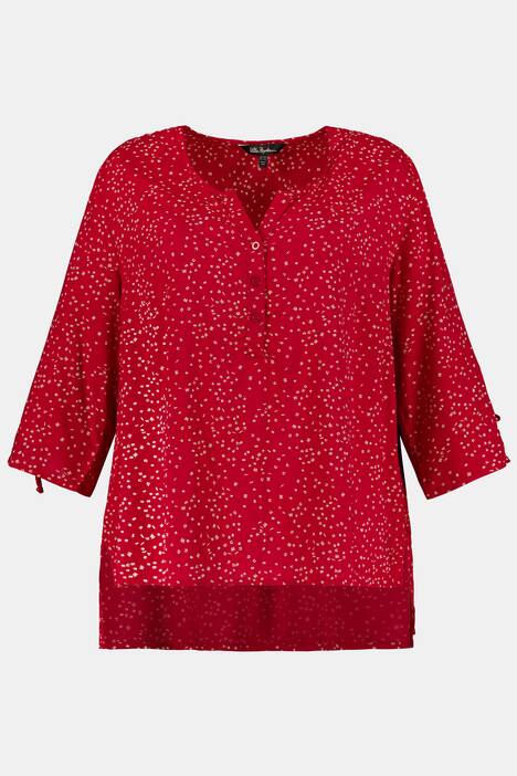 Tuniek, regular, knopenlijst, 3/4 mouwen