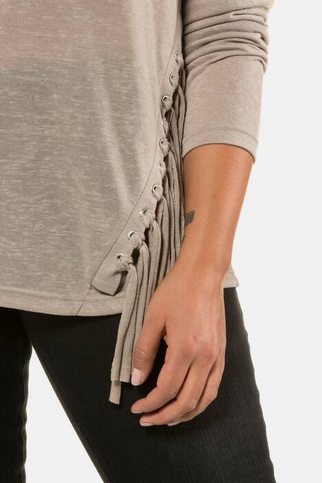 Longsleeve, Shirt, Fransen, Langarm