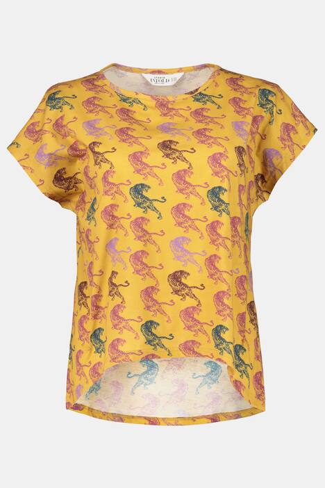 T-Shirt, Rundhals,Tigermuster
