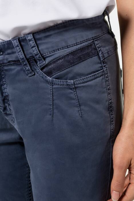Hose Tina Glitzerband, schmale 5-Pocket-Form