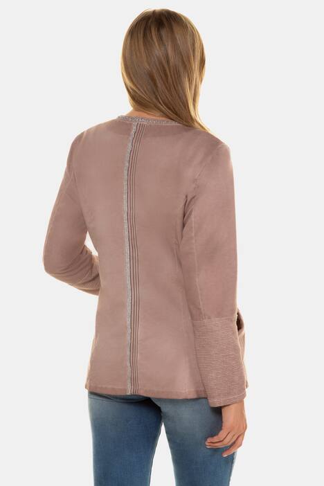 Blazer, Kaltfärbung, Streifenstruktur, Lurexborte