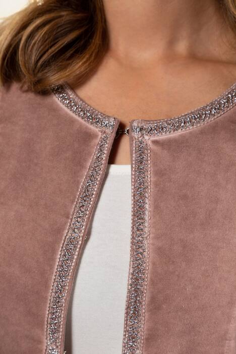 Blazer, Kaltfärbung, Streifenstruktur, Lurexborte