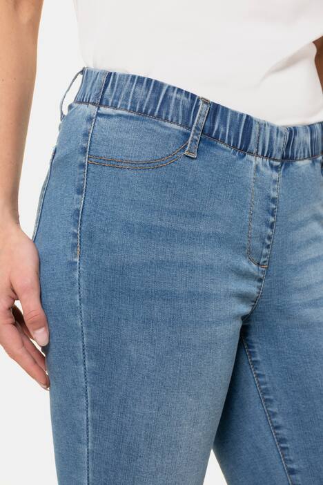 Jeans Julia, Fransensaum, schmales Bein, Gummibund