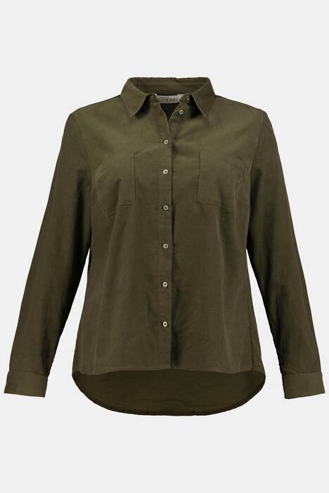 Bluse, Babycord, Langarm