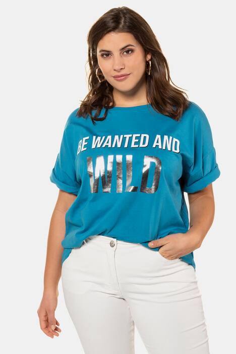 Shirt, Metallic-Statement, oversized,