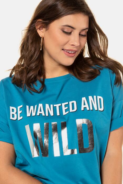 Shirt, Metallic-Statement, oversized,