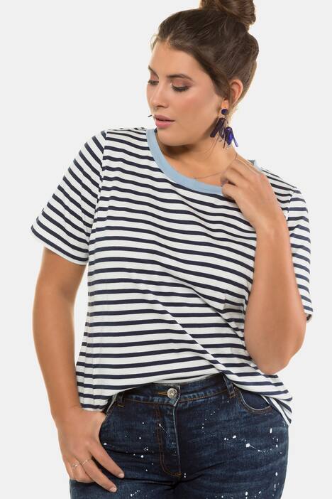 T-Shirt, Ringel, Halbarm