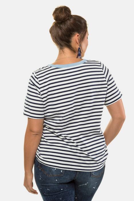 T-Shirt, Ringel, Halbarm