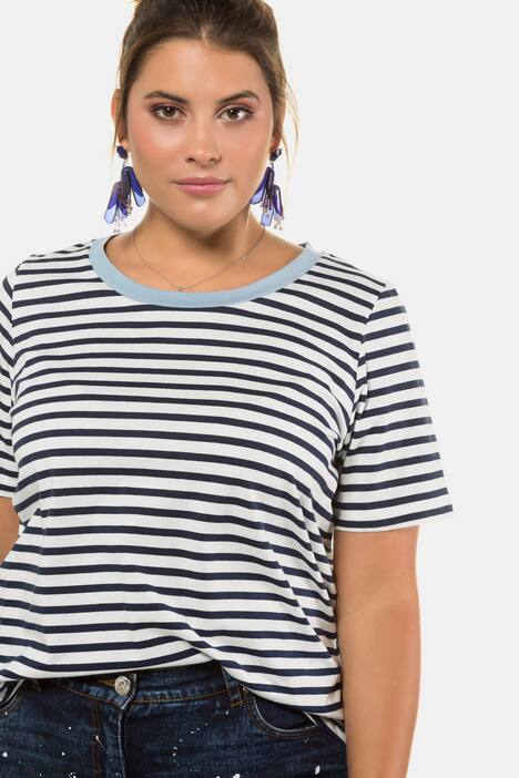 T-Shirt, Ringel, Halbarm