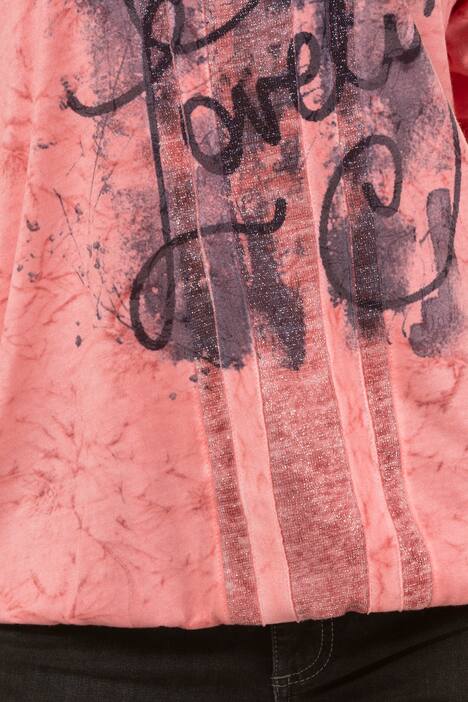 Shirt, Glitzer-Motiv, Elastiksaum, Ausbrennerjersey
