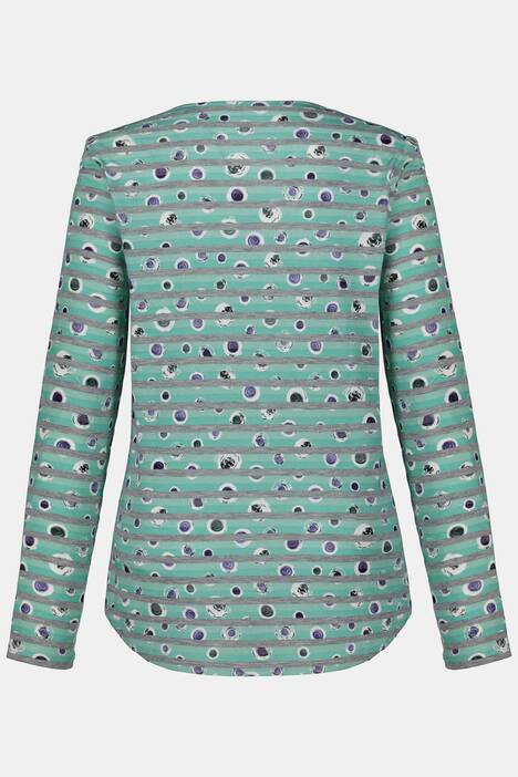 Shirt, Ringel, leicht taillliert, Punkte