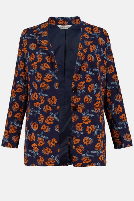 Blazer, extra soft, Flowers, gefüttert
