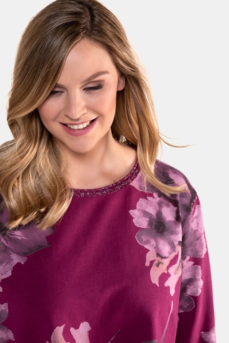 Sweatshirt, laagjeslook, glitternaden, lange mouwen