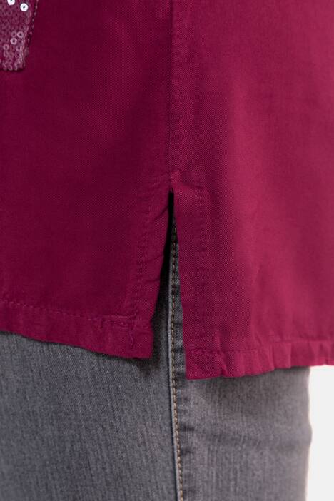 Tuniek, oversized, pailletten, viscose, 3/4 mouwen