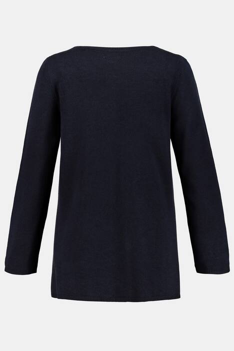 Pullover, Sterne, Glitzereffekt, V-Ausschnitt