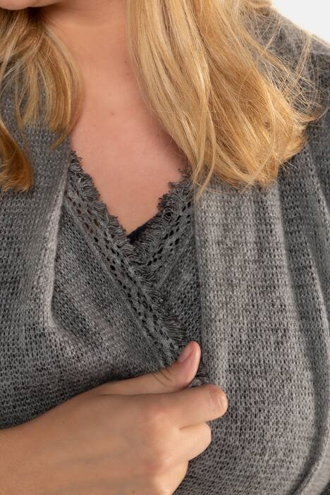 Cardiwrap, open model, franjes aan zoom, knuffelzacht