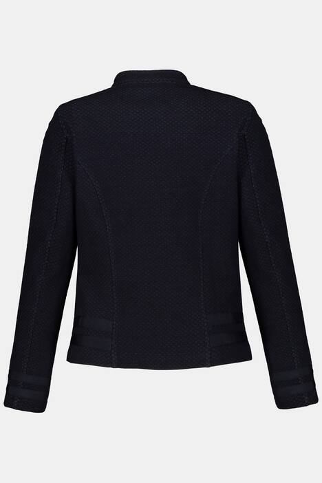 Blazer aus Jacquard-Jersey, mit Zierbänder