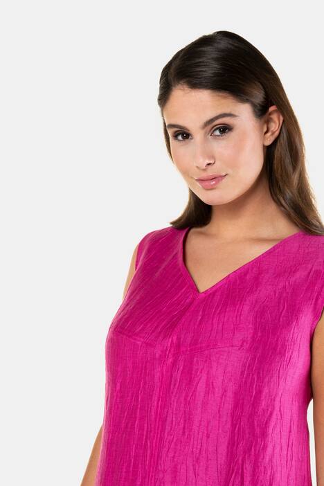 Kleid, Leinencrash, ärmellos, selection
