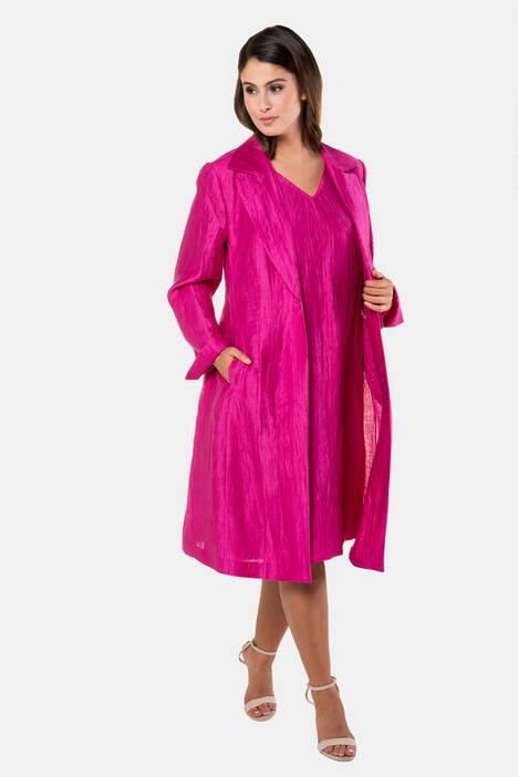 Kleid, Leinencrash, ärmellos, selection