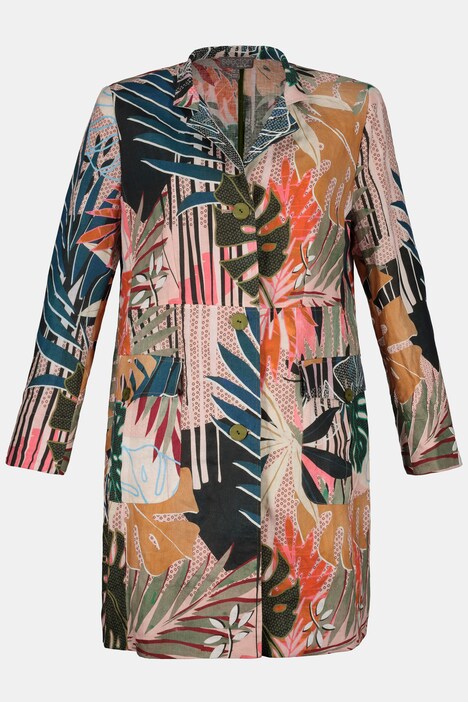 Leinenjacke, Dschungelstreifen, Unikat, selection
