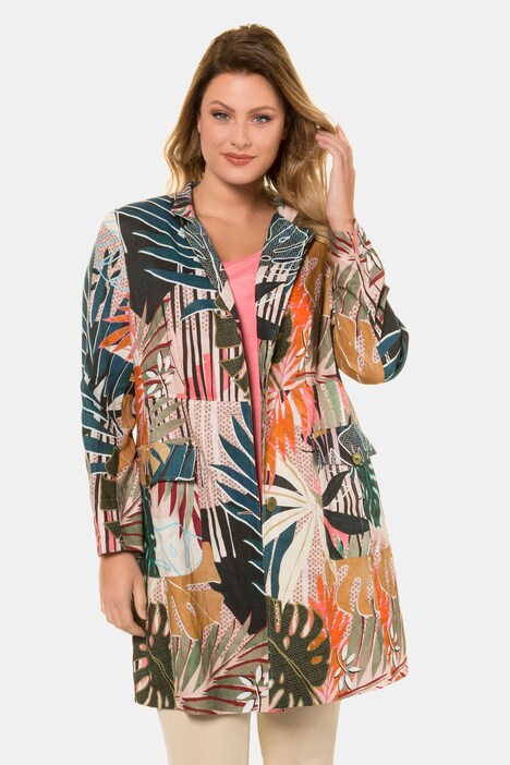 Leinenjacke, Dschungelstreifen, Unikat, selection