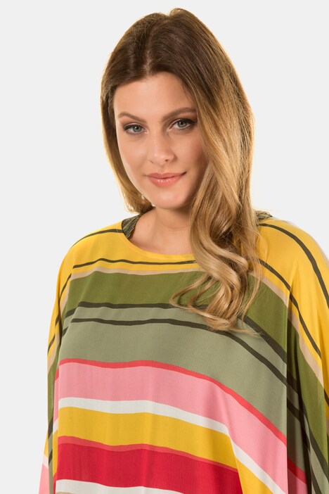 Überwurf-Tunika, Streifenchiffon, Oversized, selection