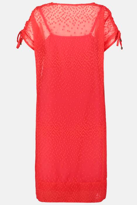 Kleid, Ärmel-Raffbänder, Chiffon, Jersey, selection