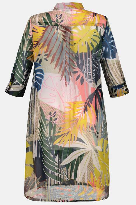Longbluse, Dschungelstreifen, Seitenschlitze, selection