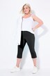 Bengaline Elastic Waist Stretch Capri Pants