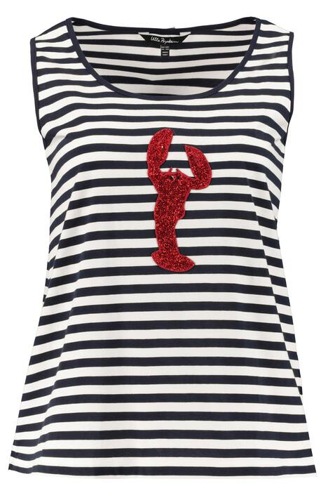 Glitter Lobster Applique Cotton Tank