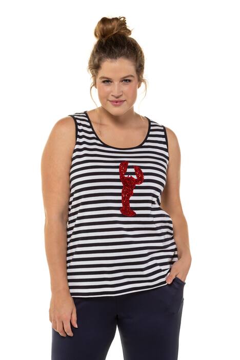 Glitter Lobster Applique Cotton Tank