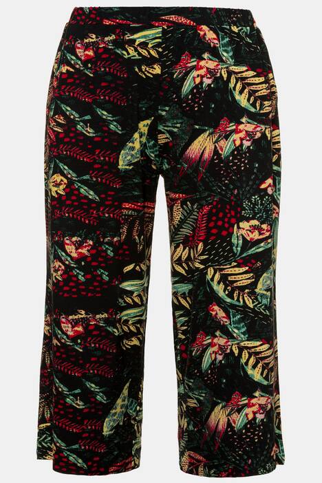 Homewear-Culotte, Dschungelmuster, Gummibund