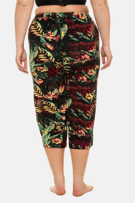 Homewear-Culotte, Dschungelmuster, Gummibund