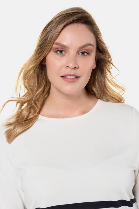 Sweatshirt, Streifen, Volantärmel, Pomponband