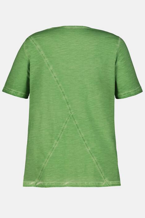Follow Your Heart Cold Dye Slub Yarn Cotton Knit Tee