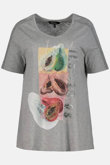 T-Shirt, Papayamotiv, Regular, Spitzendetails