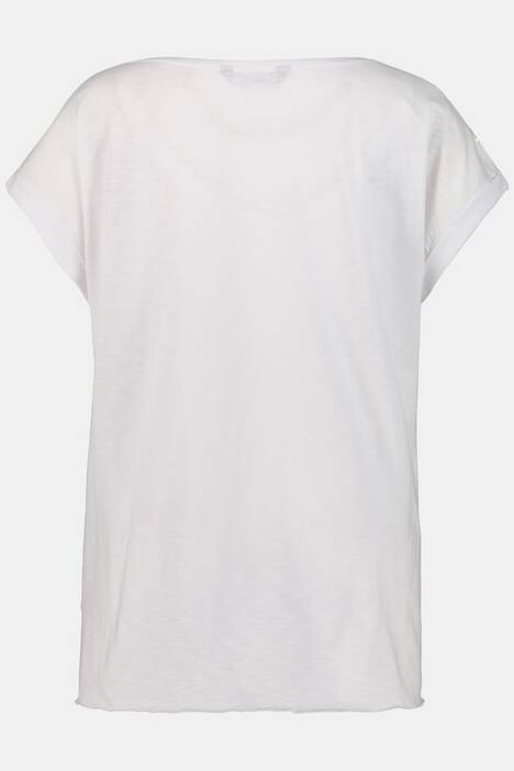 T-Shirt, Spitze, Oversized, Pailletten, Flammjersey