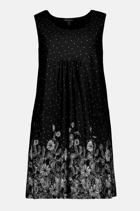 Jerseykleid, Blütensaum, A-Linie