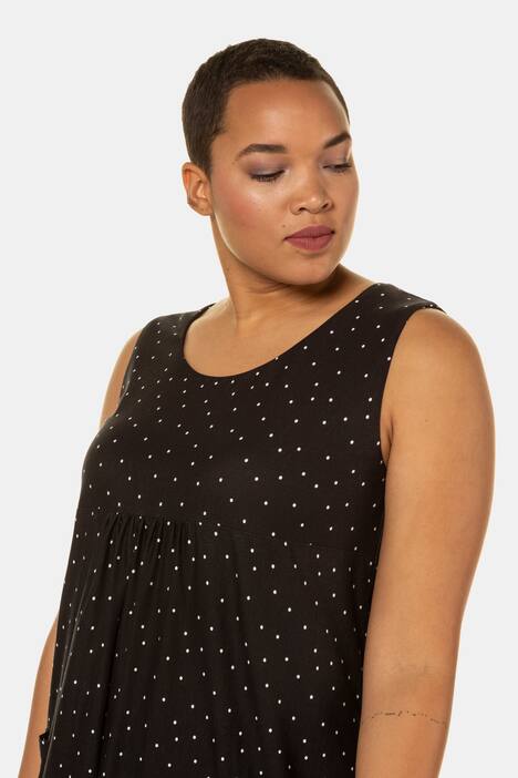 Jerseykleid, Blütensaum, A-Linie