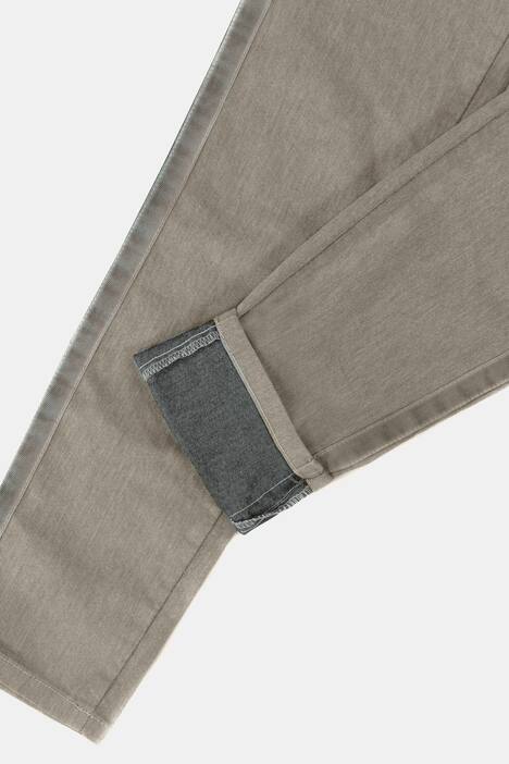 Jeans Julia, Galonstreifen, schmal, 2-farbiger Denim