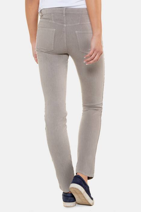 Jeans Julia, Galonstreifen, schmal, 2-farbiger Denim