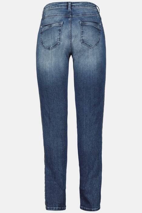Jeans Julia, Galonstreifen, schmale 5-Pocket-Form