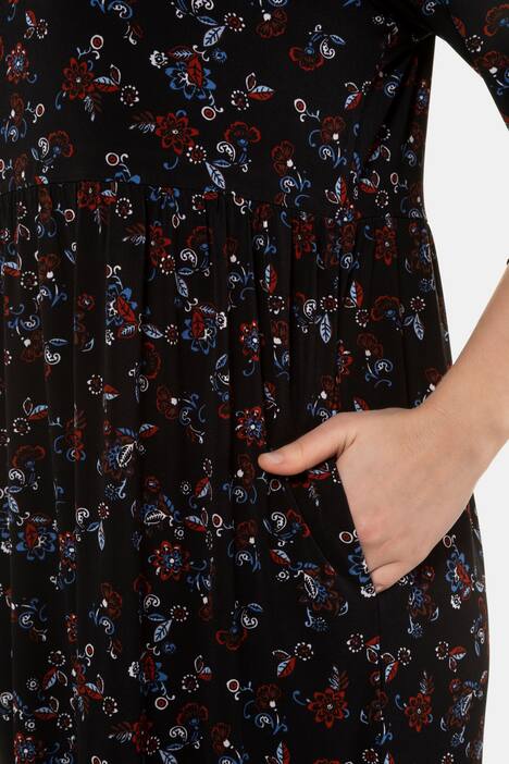 Jerseykleid, gemustert, Empire-Modell, schnelltrocknend