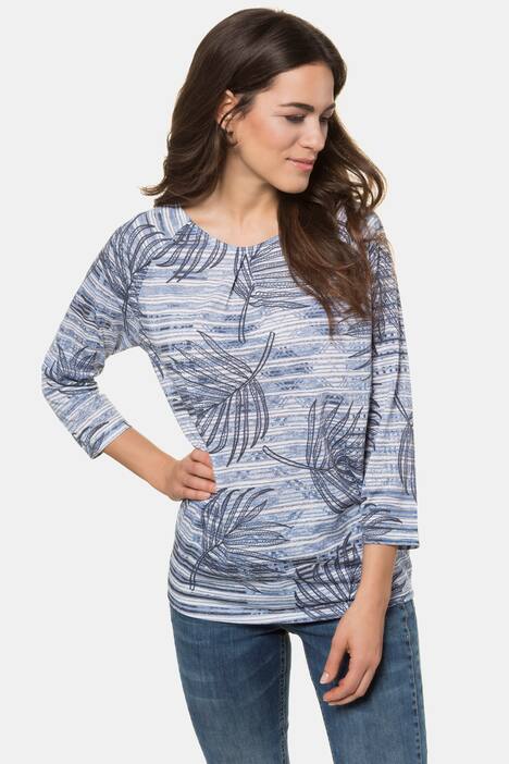 Shirt, Dschungelmuster, Oversized, 3/4-Arm